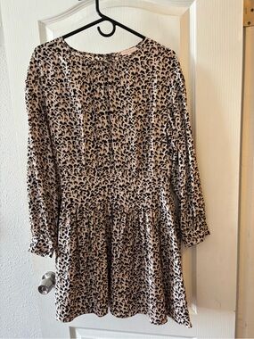 Rebecca Taylor cheetah print silk dress